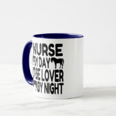 Pferd Lover Nurse Tasse (Vorderseite Links)