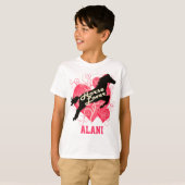 Pferd Lover Personalisiert Alani T-Shirt (Vorne ganz)