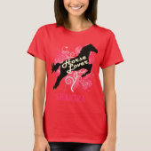 Pferd Lover Personalisiert Shakira Maßgeschneidert T-Shirt (Vorderseite)