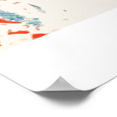 Pferd Lover Picasso Art Wasserfarben Poster (Ecke)