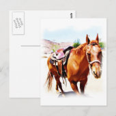 Pferd Lover_ Postkarte (Vorne/Hinten)