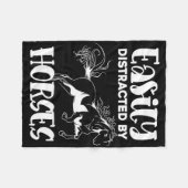 Pferd Lover Reitsport Reitsport Funny H Fleecedecke (Vorderseite (Horizontal))