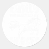 Pferd Lover Reitsport Reitsport Funny H Runder Aufkleber (Vorderseite)