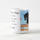 Pferd Lover Reittier Geschenk Funny Custom 1 Foto Kaffeetasse (Mittel)