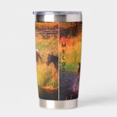 Pferd Lover River Scene Thermobecher (Rechts)