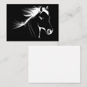Pferd Lover Schöne Pferdeskizze Visitenkarte (Vorne/Hinten)