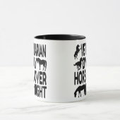 Pferd Lover Veterinarian Tasse (Zentrum)