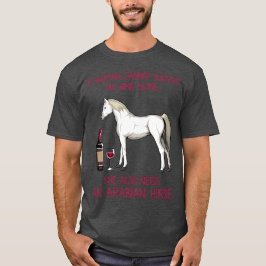 Pferd Lover Wine Lover Junge T-Shirt (Vorderseite)