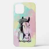 Pferd Lover's Apple IPhone 12 (Tough) Handy Case (Rückseite)