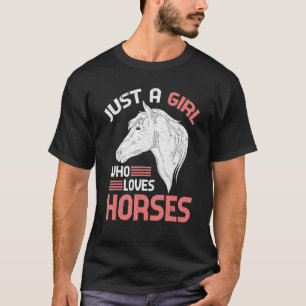 Pferd Mädchen Frauen Reitsport Pferd Reiten Pferd T-Shirt