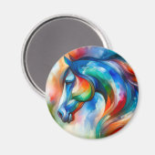 Pferd Magnet (Vorderseite/Rückseite)