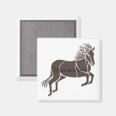 Pferd Magnet (Vorderseite/Rückseite)