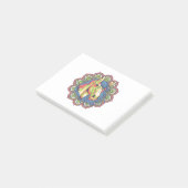 Pferd Mandala Post-it Klebezettel (angewinkelt)