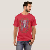 Pferd Mandala Tierretro T-Shirt (Vorne ganz)