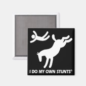 Pferd meine eigenen Stunts Magnet (Vorderseite/Rückseite)