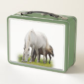 Pferd Metall Brotdose (Rückseite)