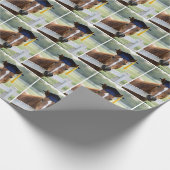 Pferd mit Abschlussmütze Geschenkpapier (Ecke)