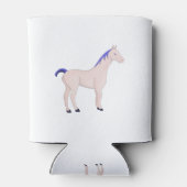 Pferd mit blauem Mane Dosenkühler (Rückseite)
