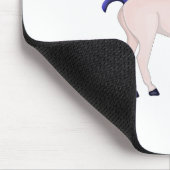 Pferd mit blauem Mane Mousepad (Ecke)
