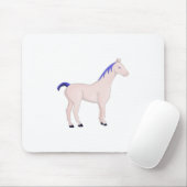 Pferd mit blauem Mane Mousepad (Mit Mouse)