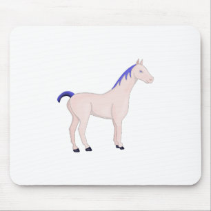 Pferd mit blauem Mane Mousepad