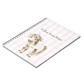 Pferd mit Blume Notizblock (Linke Seite)