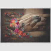 Pferd mit Blumendekoren 2 DekoPage Papier (Vorderseite)