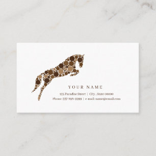 Pferd mit bunten Kreisläufen Visitenkarte