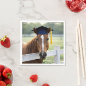 Pferd mit Doktorhut Serviette (Beispiel)