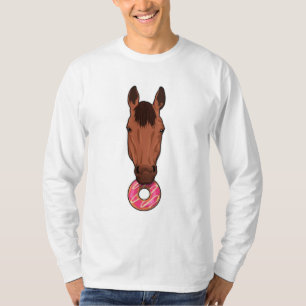 Pferd mit Donut T-Shirt