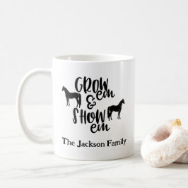 Pferd mit eigenem Namen Kaffeetasse