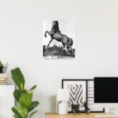 Pferd mit einer Harze Poster (Heimbüro)