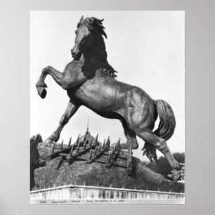 Pferd mit einer Harze Poster