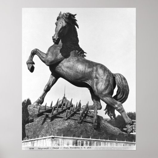 Pferd mit einer Harze Poster (Vorne)