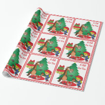 Pferd mit Geschenken und Stick Horse Cowgirl Gesch