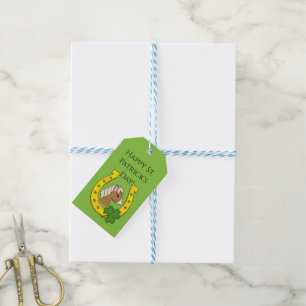 Pferd mit Golden Horse Shoe, Kleeblatt personalisi Geschenkanhänger