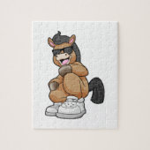 Pferd mit großen Schuhen Puzzle (Vertikal)