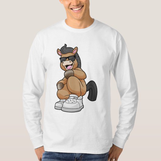 Pferd mit großen Schuhen T-Shirt (Vorderseite)