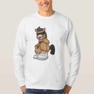 Pferd mit großen Schuhen T-Shirt