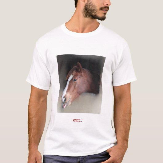 Pferd mit Haltung T-Shirt (Vorderseite)