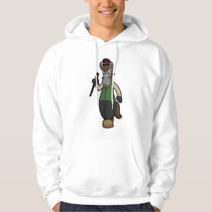 Pferd mit Hut und Stock Hoodie