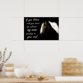 Pferd mit Ihrem Soul Pferdetherapie Poster (Küche)