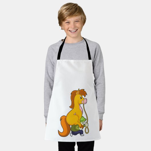 Pferd mit Junge.PNG Schürze (Getragen)