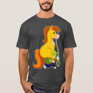 Pferd mit Junge T-Shirt
