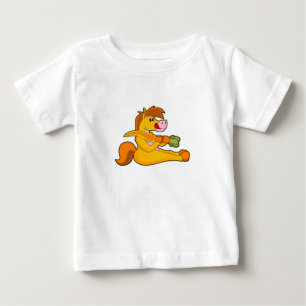 Pferd mit Karrot Baby T-shirt