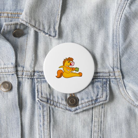 Pferd mit Karrot Button (Beispiel)