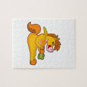 Pferd mit Karrot Puzzle (Horizontal)