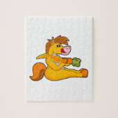 Pferd mit Karrot Puzzle (Vertikal)