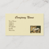 Pferd mit KinderVintager Geschäfts-Karte Visitenkarte (Rückseite)