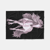 Pferd mit Langmist-Reitpferd Fleecedecke (Vorderseite (Horizontal))